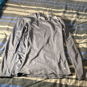 Adidas Techfit Gray Long Sleeve Top